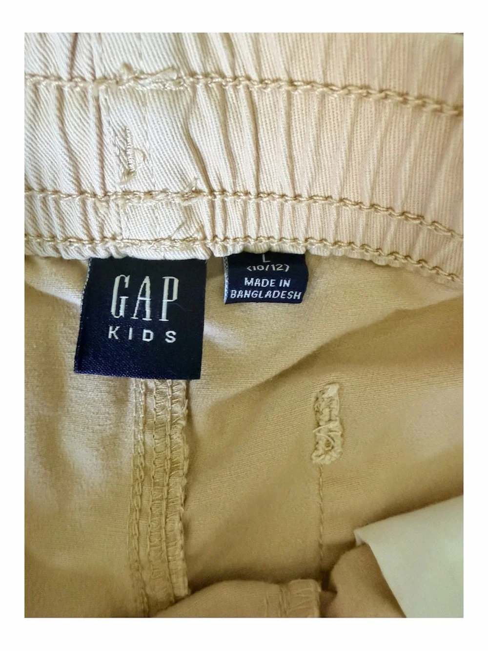 GAP Kids Khaki Elastic Waist Shorts